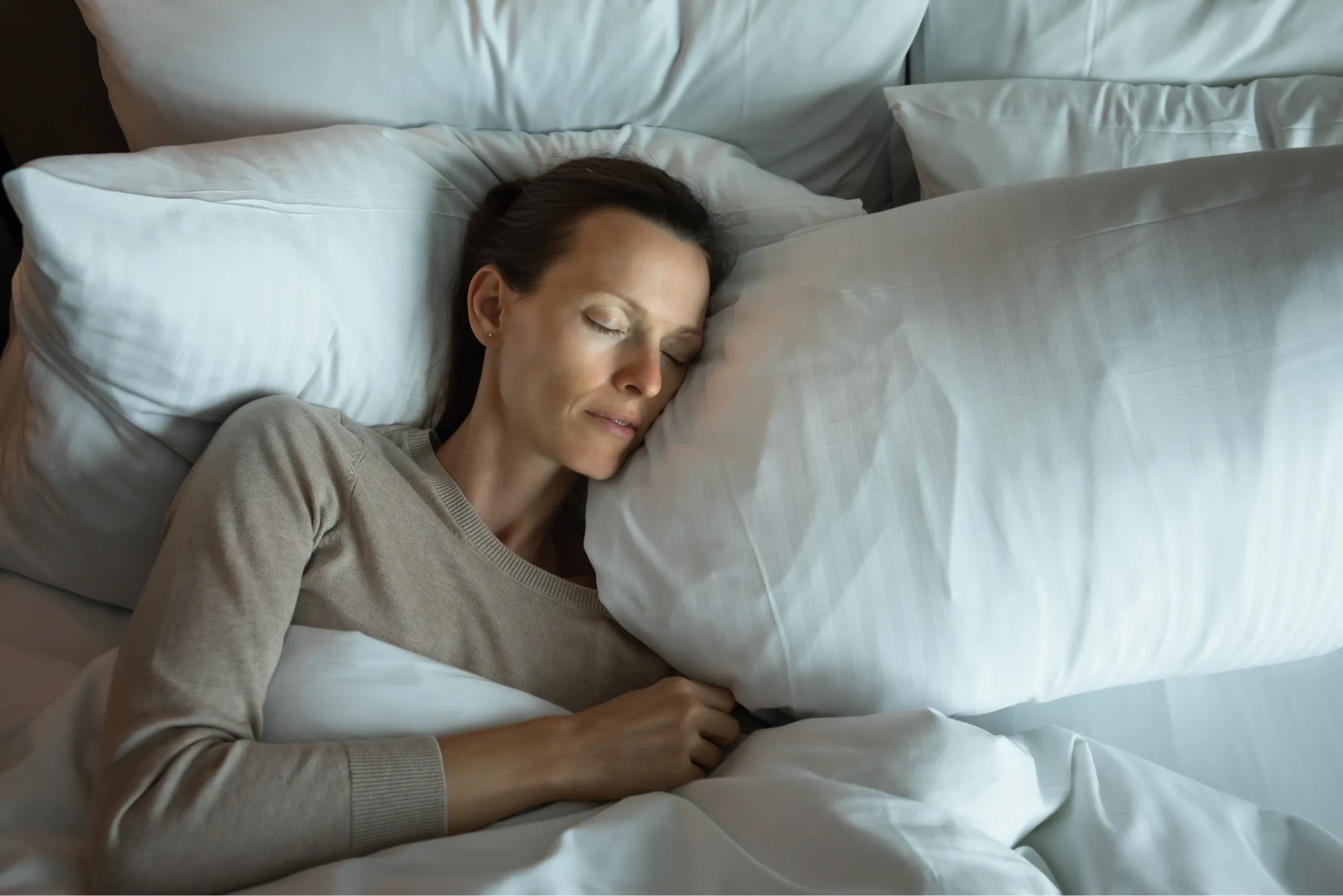Someone who has shoulder pain at night